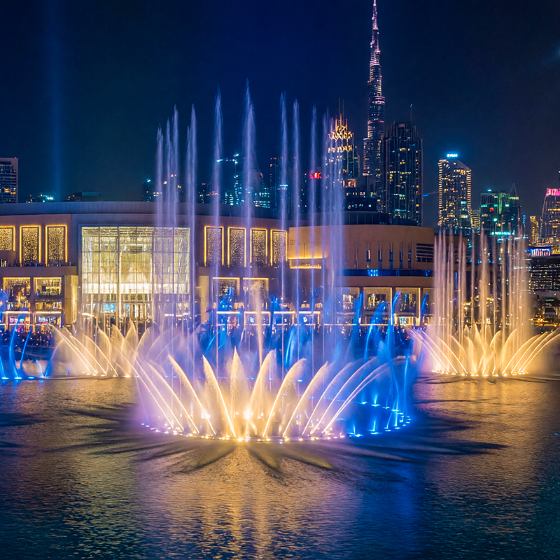 The Dubai Mall и шоу фонтанов The Dubai Fountain