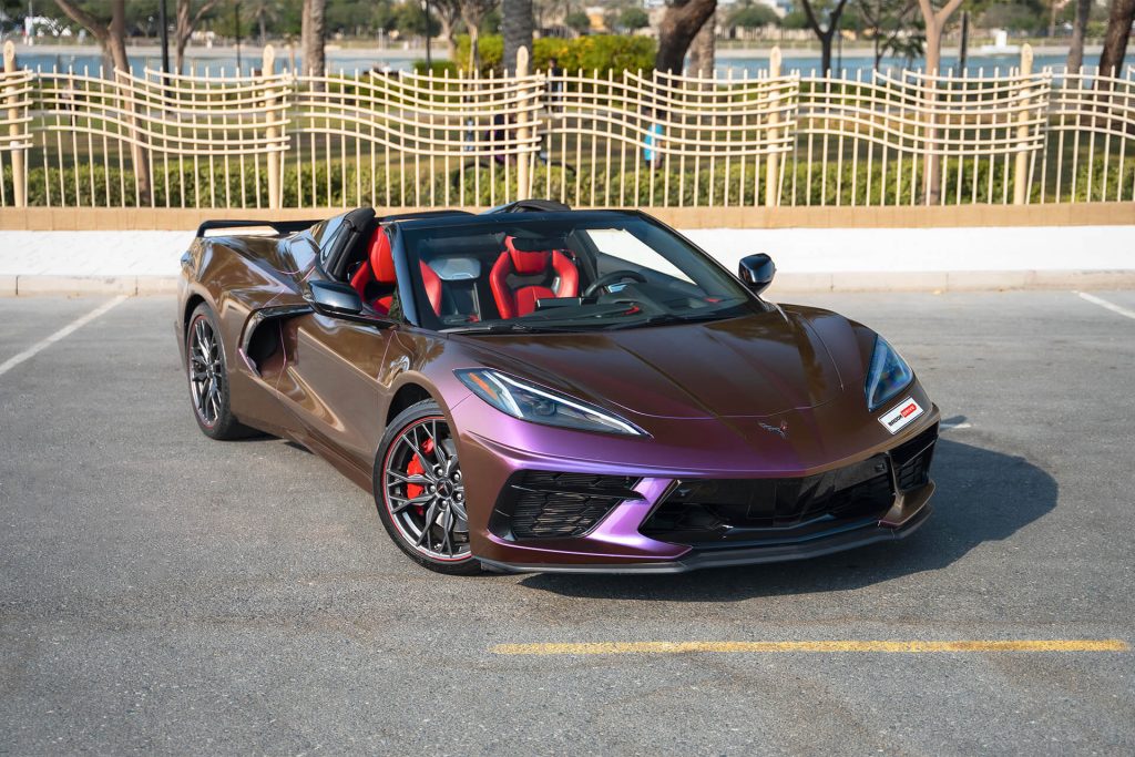 Chevrolet Corvette C8 Stingray Convertible Purple