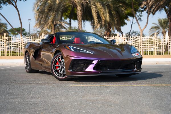 Chevrolet Corvette C8 Stingray Convertible Purple